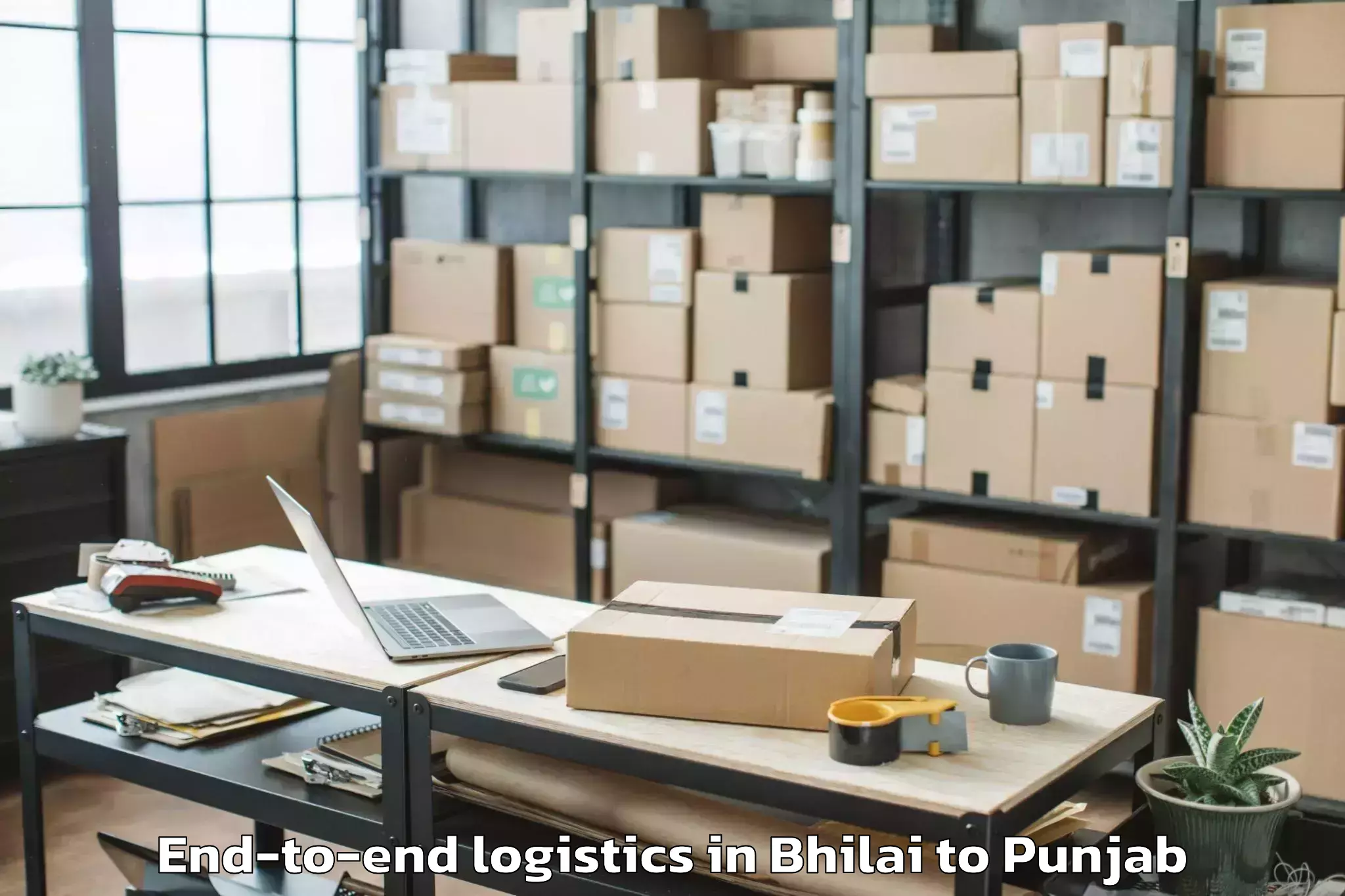 Trusted Bhilai to Faridkot End To End Logistics